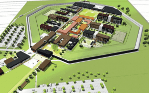 Lutterbach penitentiary center (in the Grand Est region, near Mulhouse), construction started in 2018, to be completed in 2021.
